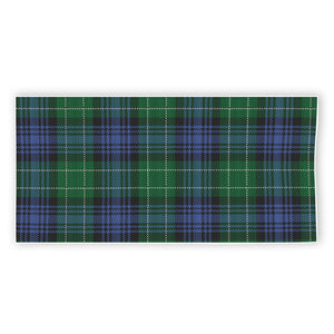 Knitted Scottish Plaid Print Beach Towel