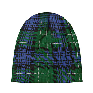 Knitted Scottish Plaid Print Beanie