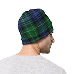 Knitted Scottish Plaid Print Beanie