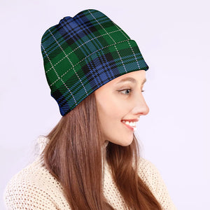 Knitted Scottish Plaid Print Beanie