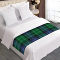 Knitted Scottish Plaid Print Bed Runner