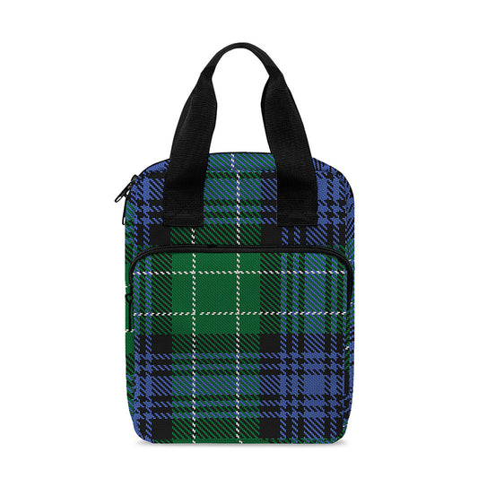 Knitted Scottish Plaid Print Bible Tote Bag