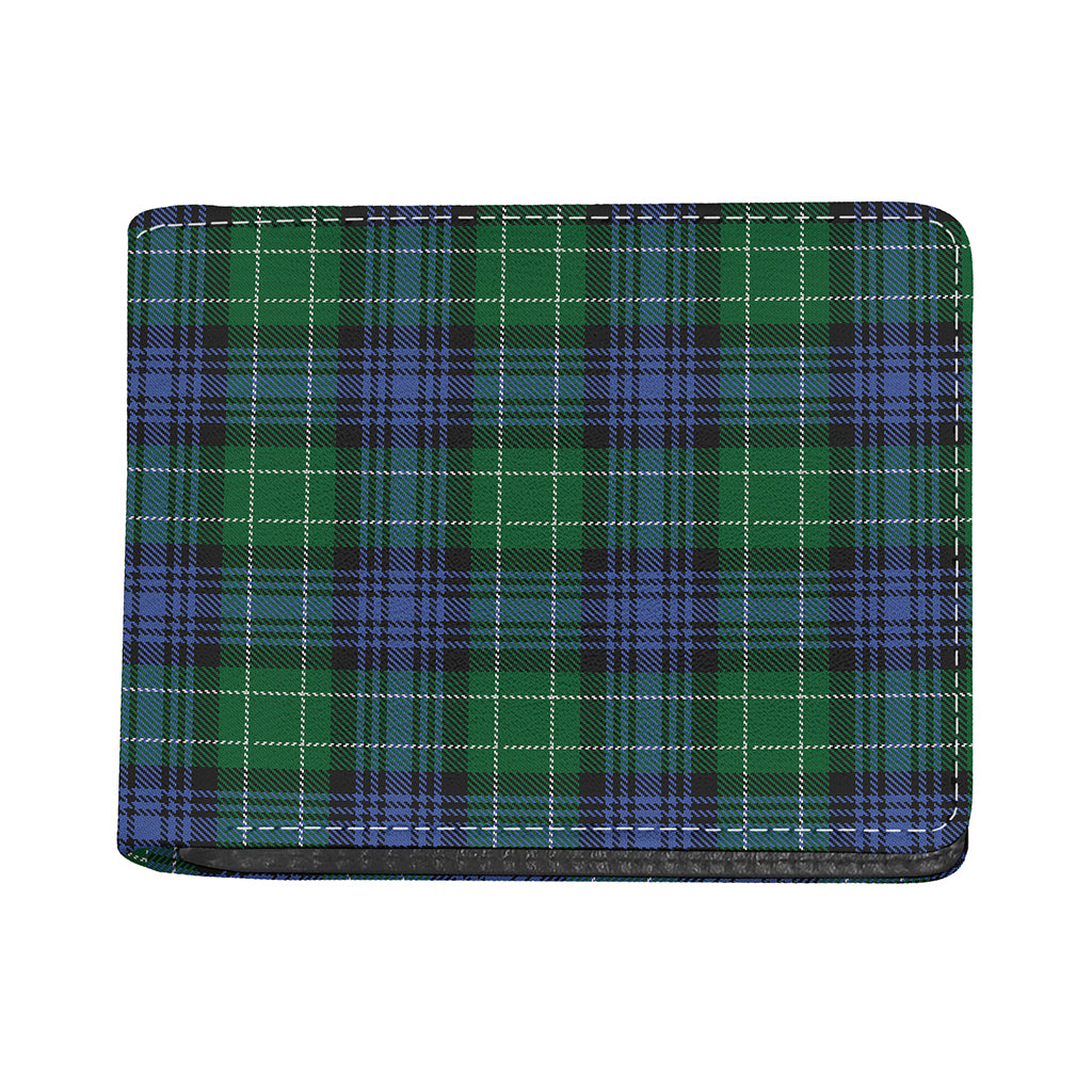 Knitted Scottish Plaid Print Bifold Wallet