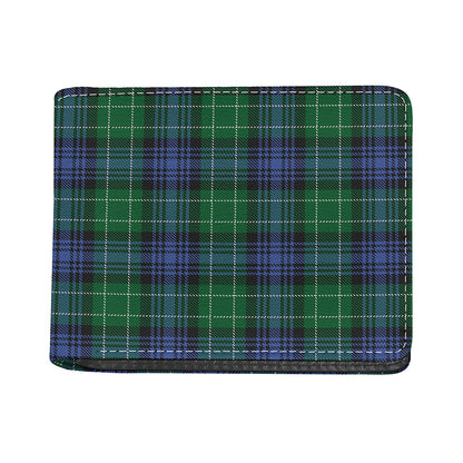 Knitted Scottish Plaid Print Bifold Wallet