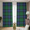 Knitted Scottish Plaid Print Blackout Pencil Pleat Curtains