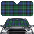 Knitted Scottish Plaid Print Car Windshield Sun Shade