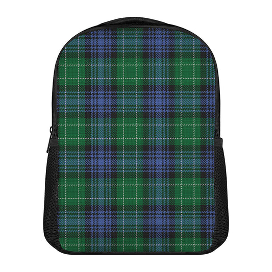 Knitted Scottish Plaid Print Casual Backpack