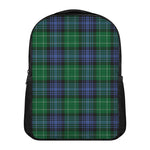 Knitted Scottish Plaid Print Casual Backpack