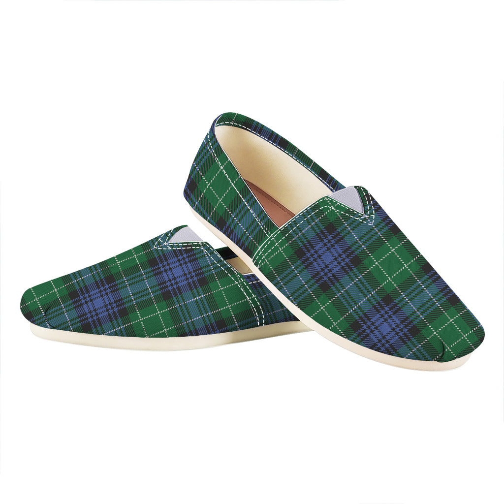 Knitted Scottish Plaid Print Casual Shoes
