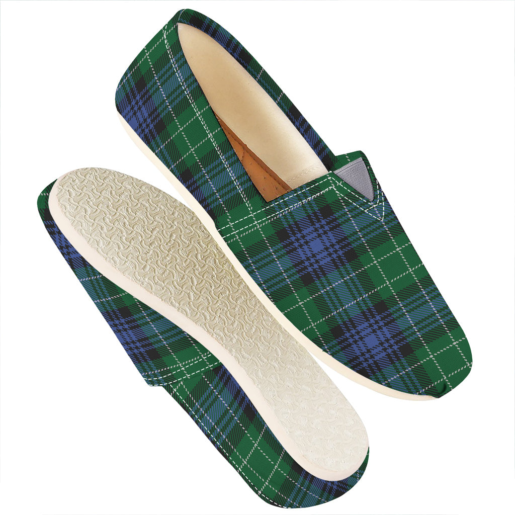 Knitted Scottish Plaid Print Casual Shoes
