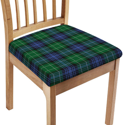 Knitted Scottish Plaid Print Chair Cushion Cover