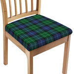 Knitted Scottish Plaid Print Chair Cushion Cover