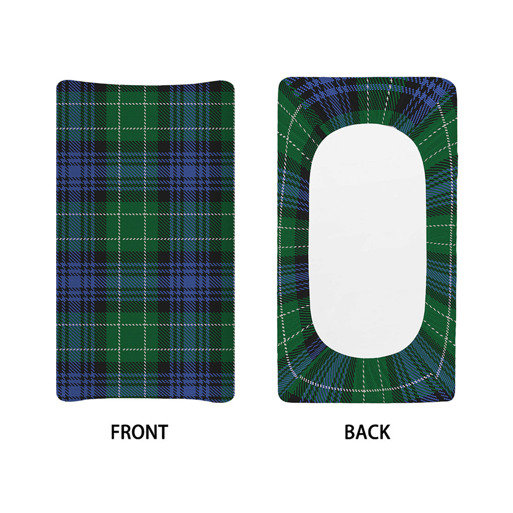 Knitted Scottish Plaid Print Changing Pad Cover