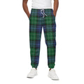 Knitted Scottish Plaid Print Cotton Sweatpants