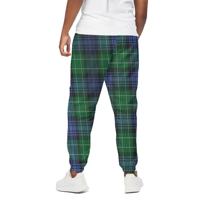 Knitted Scottish Plaid Print Cotton Pants