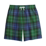 Knitted Scottish Plaid Print Cotton Shorts