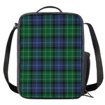 Knitted Scottish Plaid Print Crossbody Lunch Bag