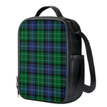 Knitted Scottish Plaid Print Crossbody Lunch Bag
