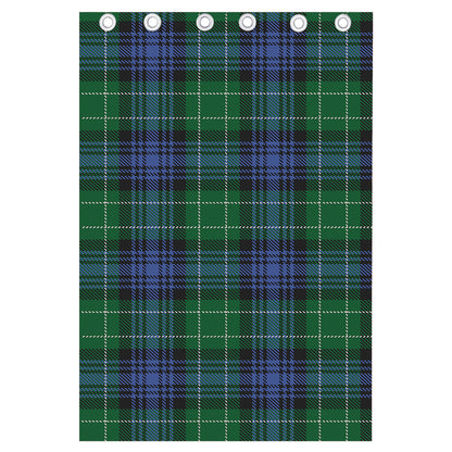 Knitted Scottish Plaid Print Curtain