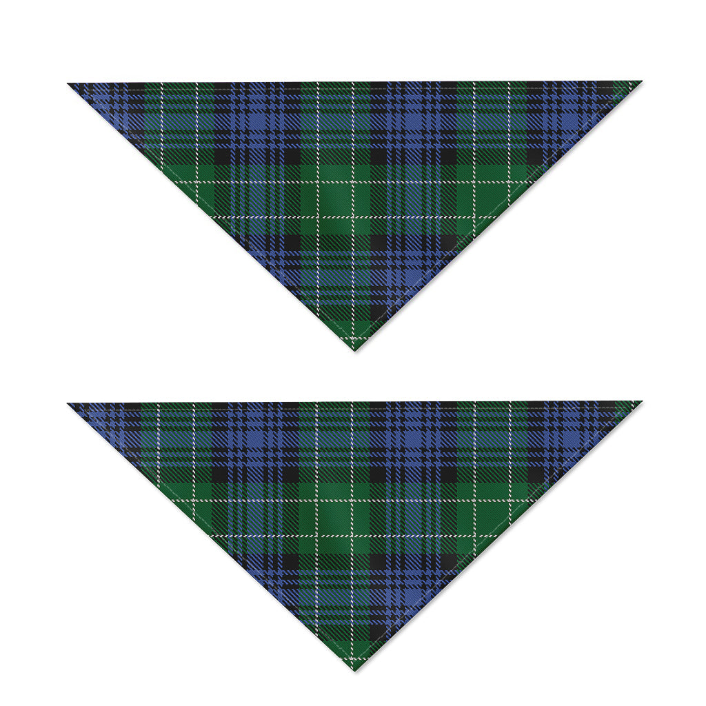 Knitted Scottish Plaid Print Dog Bandana