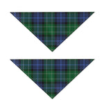 Knitted Scottish Plaid Print Dog Bandana