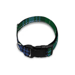 Knitted Scottish Plaid Print Dog Collar