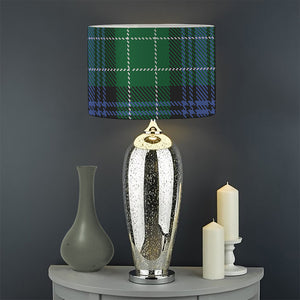 Knitted Scottish Plaid Print Drum Lamp Shade