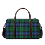 Knitted Scottish Plaid Print Duffle Bag