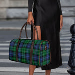 Knitted Scottish Plaid Print Duffle Bag