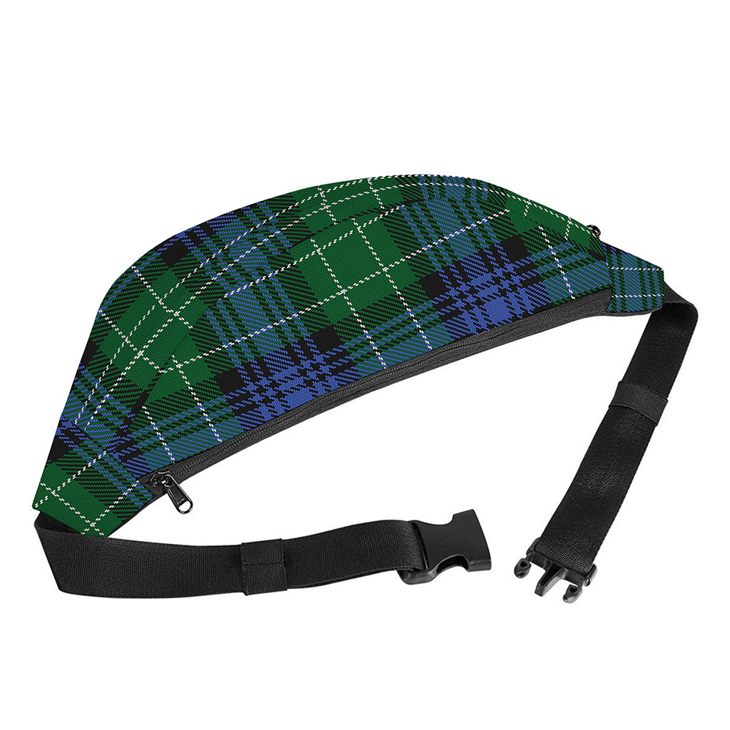 Knitted Scottish Plaid Print Fanny Pack