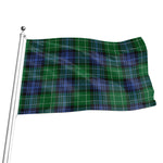 Knitted Scottish Plaid Print Flag