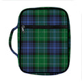 Knitted Scottish Plaid Print Front Pocket Bible Bag