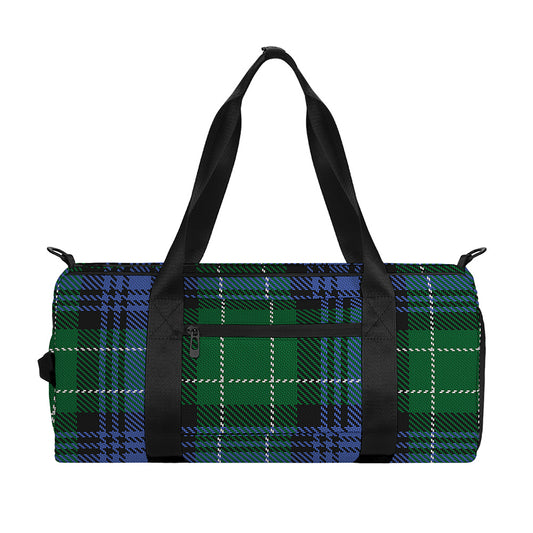 Knitted Scottish Plaid Print Gym Bag