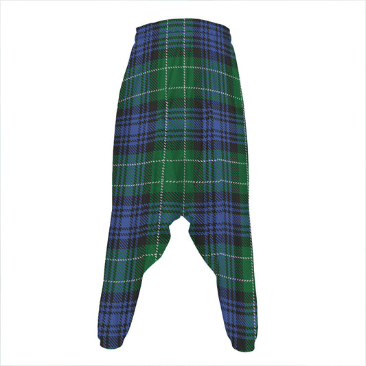 Knitted Scottish Plaid Print Hammer Pants