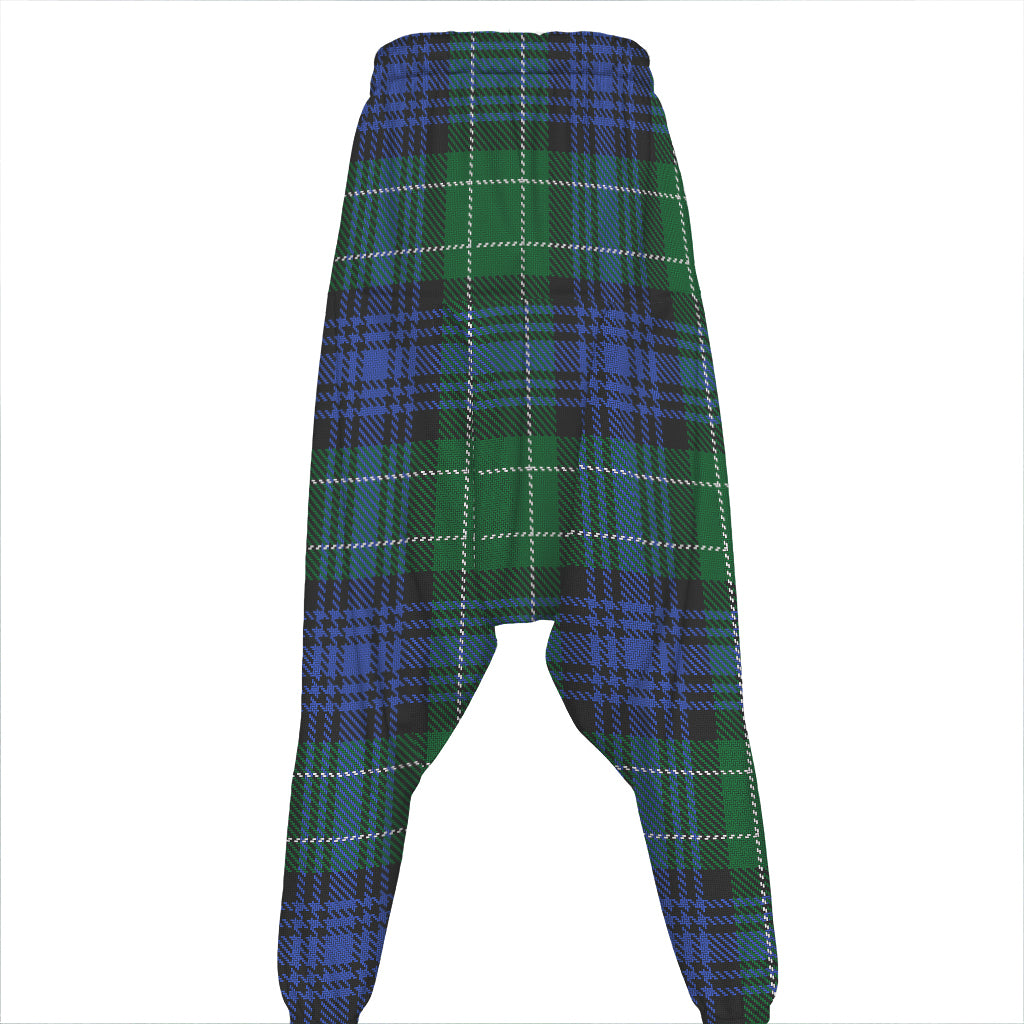 Knitted Scottish Plaid Print Hammer Pants