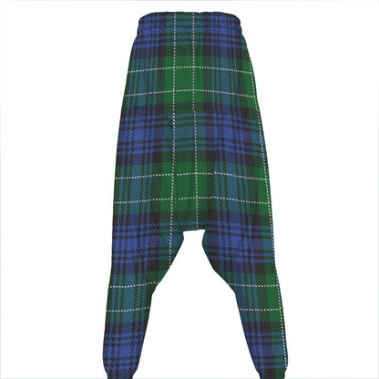 Knitted Scottish Plaid Print Hammer Pants