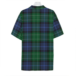 Knitted Scottish Plaid Print Hawaiian Shirt