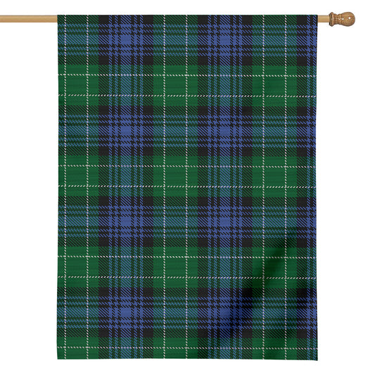 Knitted Scottish Plaid Print House Flag