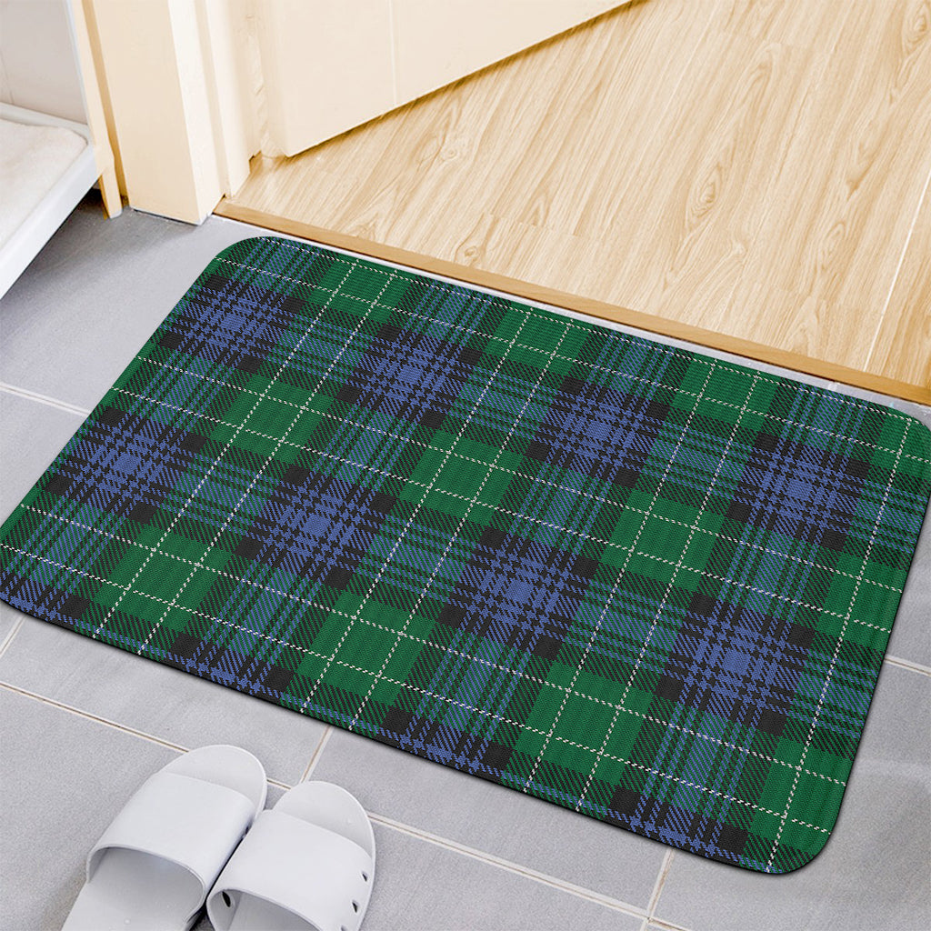 Knitted Scottish Plaid Print Indoor Door Mat