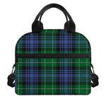 Knitted Scottish Plaid Print Insulated Lunch Bag