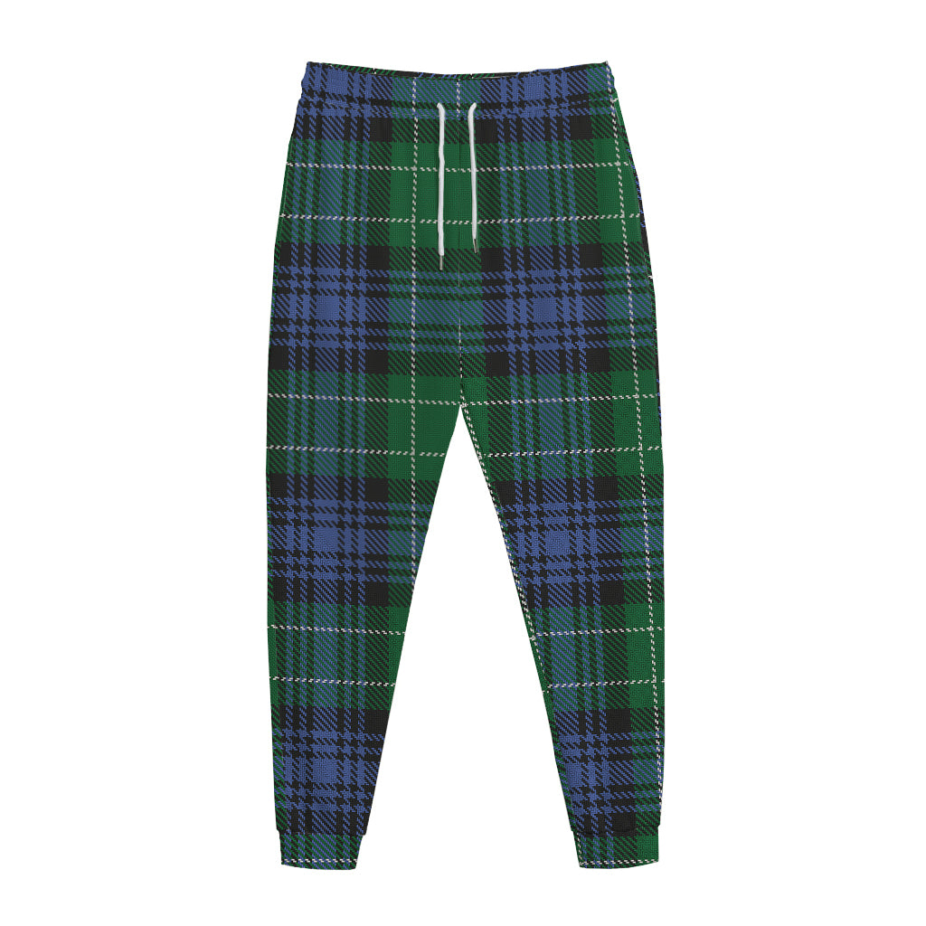 Knitted Scottish Plaid Print Jogger Pants