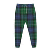Knitted Scottish Plaid Print Jogger Pants