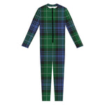 Knitted Scottish Plaid Print Jumpsuit