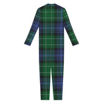 Knitted Scottish Plaid Print Jumpsuit