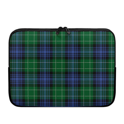 Knitted Scottish Plaid Print Laptop Sleeve