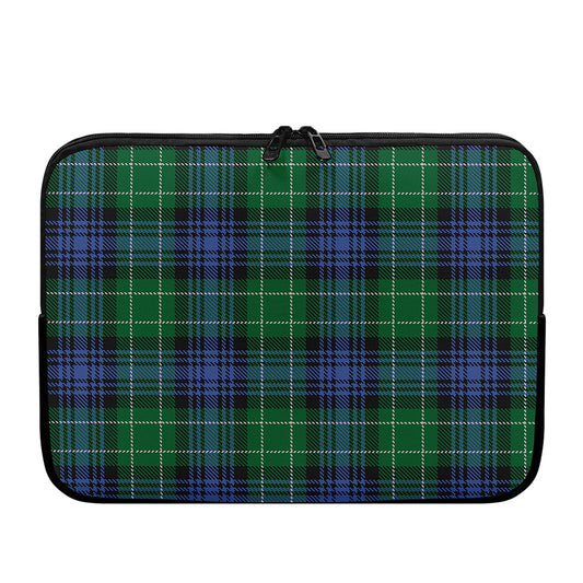 Knitted Scottish Plaid Print Laptop Sleeve