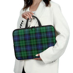 Knitted Scottish Plaid Print Laptop Sleeve With Handle