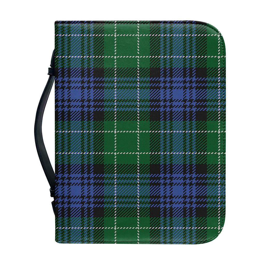 Knitted Scottish Plaid Print Leather Bible Cover
