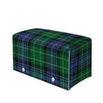 Knitted Scottish Plaid Print Leather Tissue Box Cover