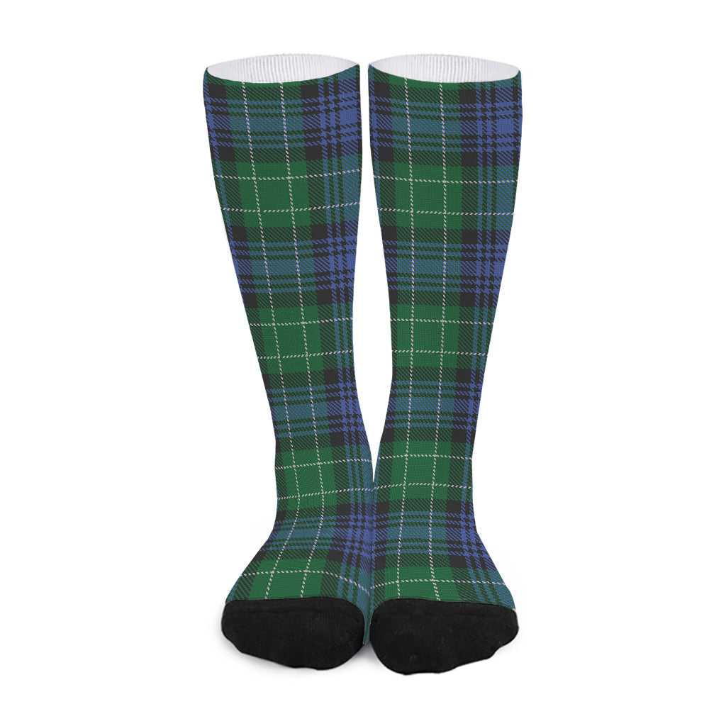 Knitted Scottish Plaid Print Long Socks